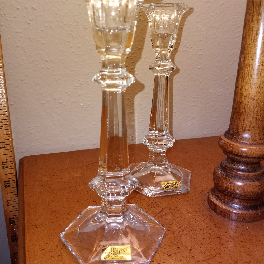 Vitrometan Crystal Candle Holders - Picture 9 of 13